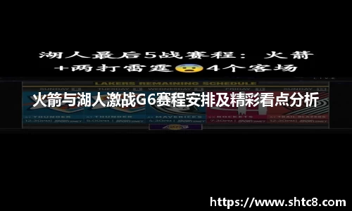 火箭与湖人激战G6赛程安排及精彩看点分析